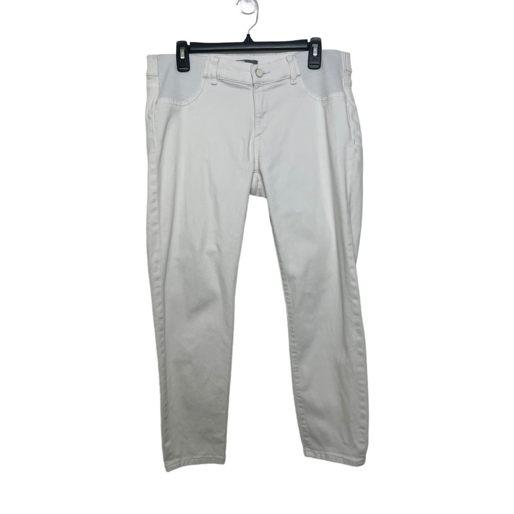 DL 1961 White Maternity Jeans Size 32